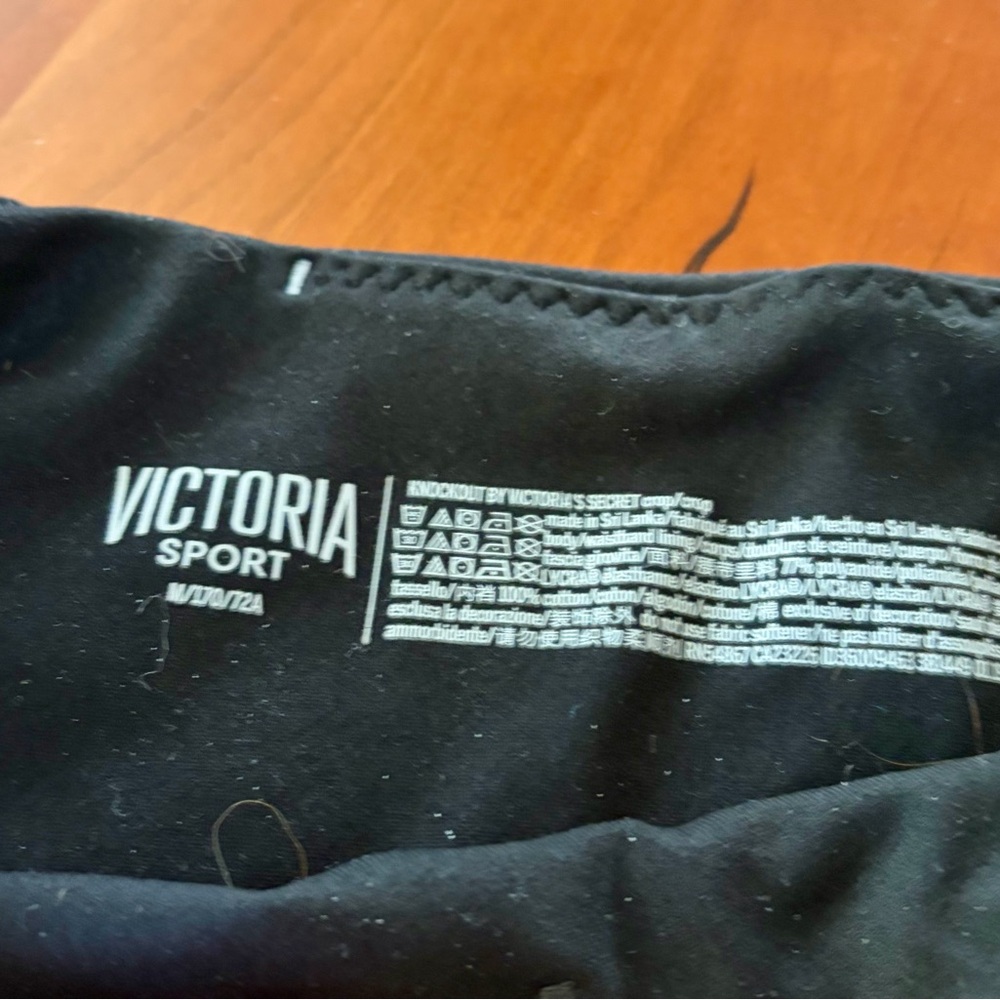Victoria Sport Cropped Leggings Size M - Picture 2 of 3